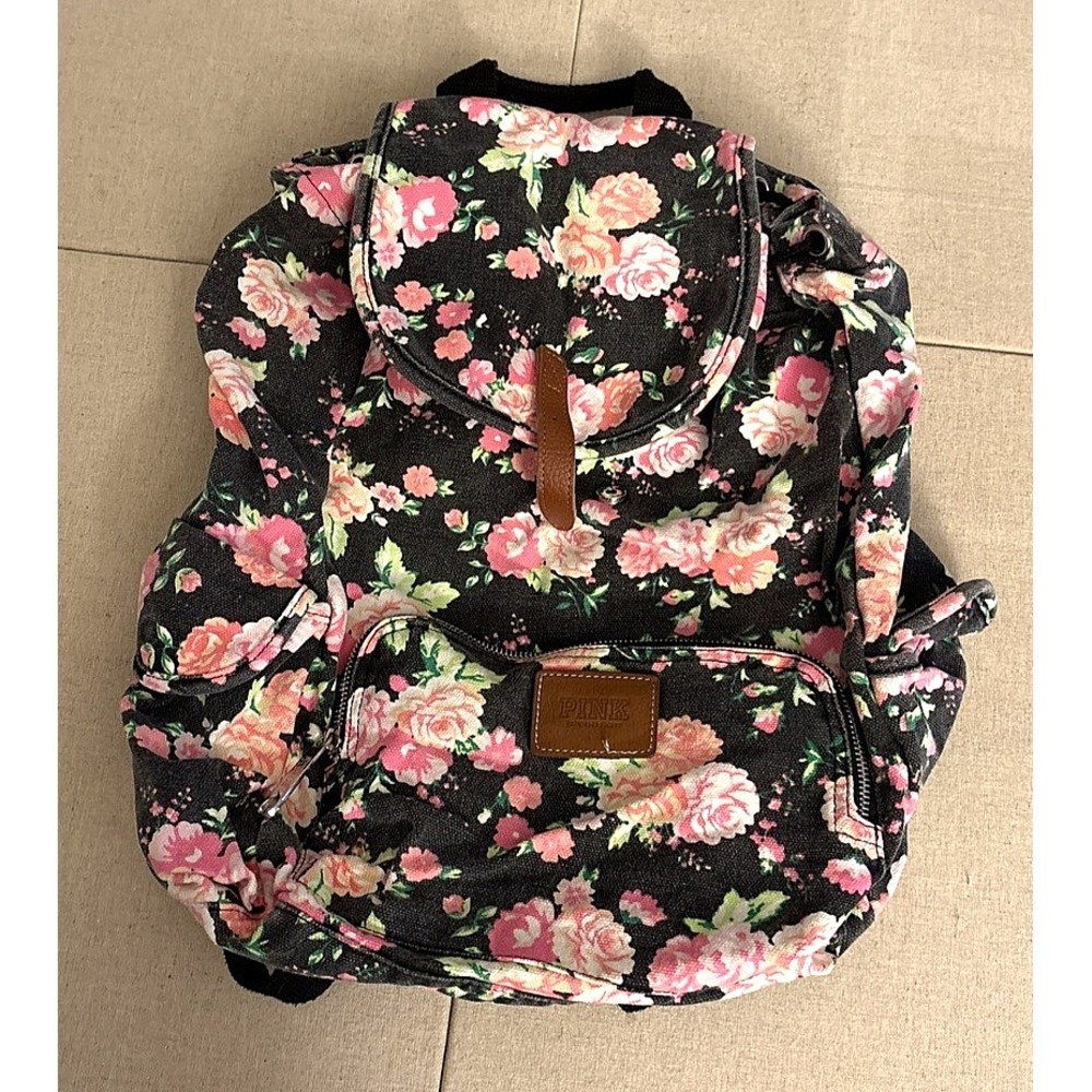 Vintage Victoria's Secret PINK Backpack (Floral Campus Model)  -  READ!